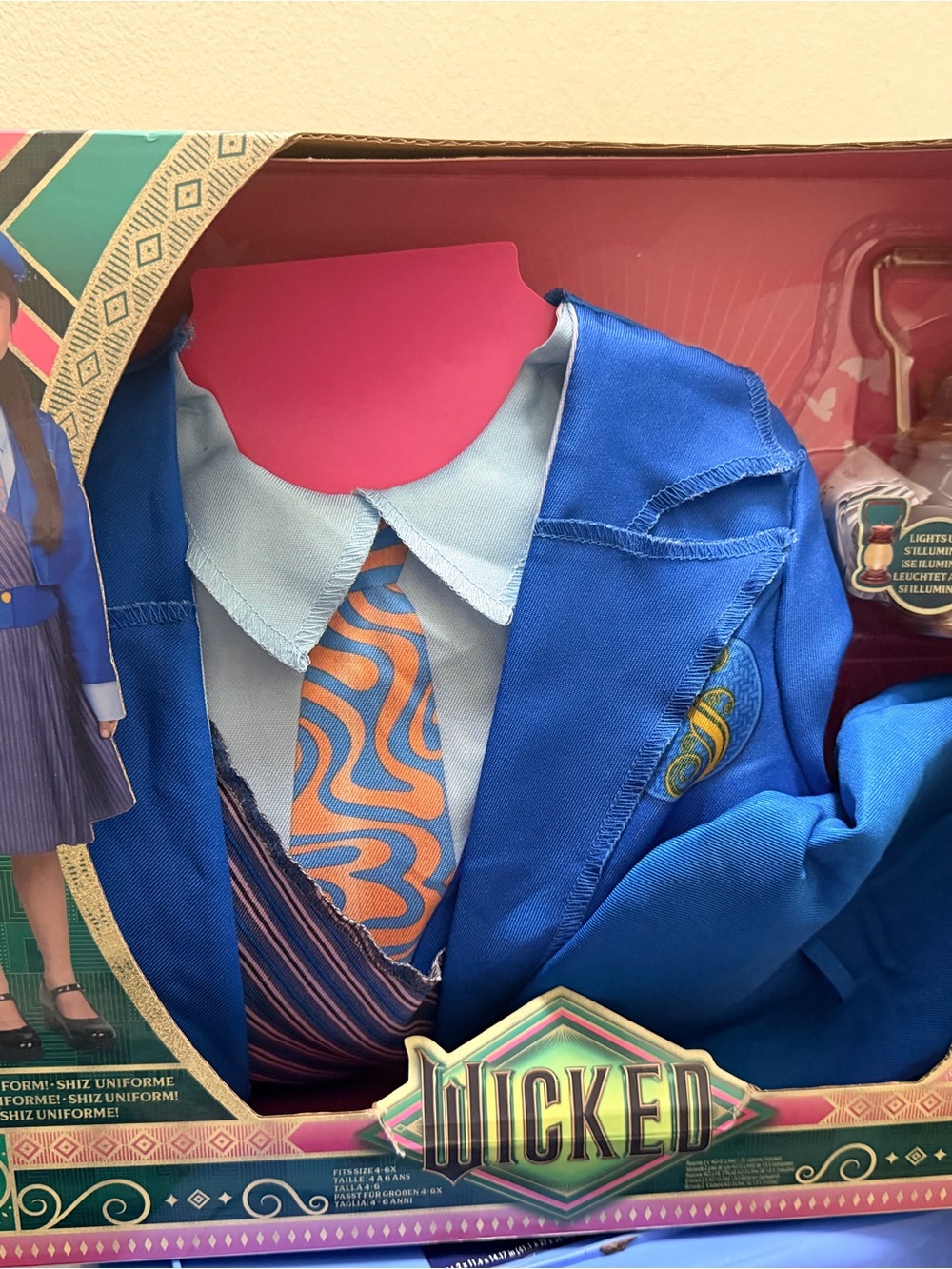 Wicked Blue School Uniform Costume for Kids - Blue